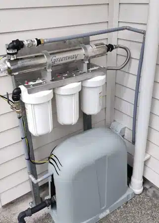 Water filtration installation